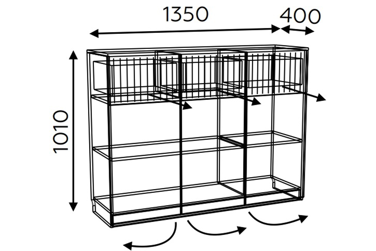Комод современный Беатрис 4