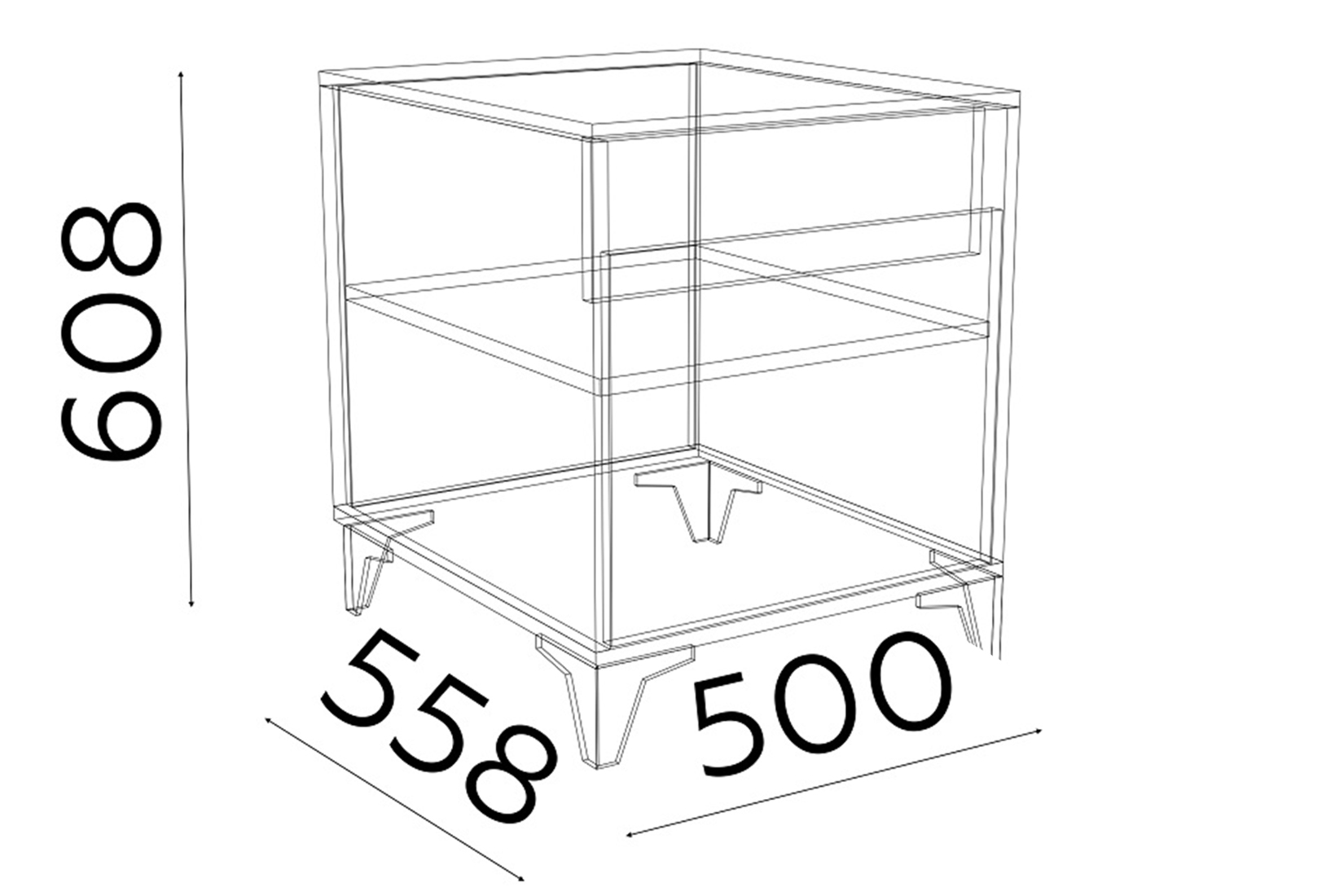 Тумба прикроватная на ножках Гринвич 4
