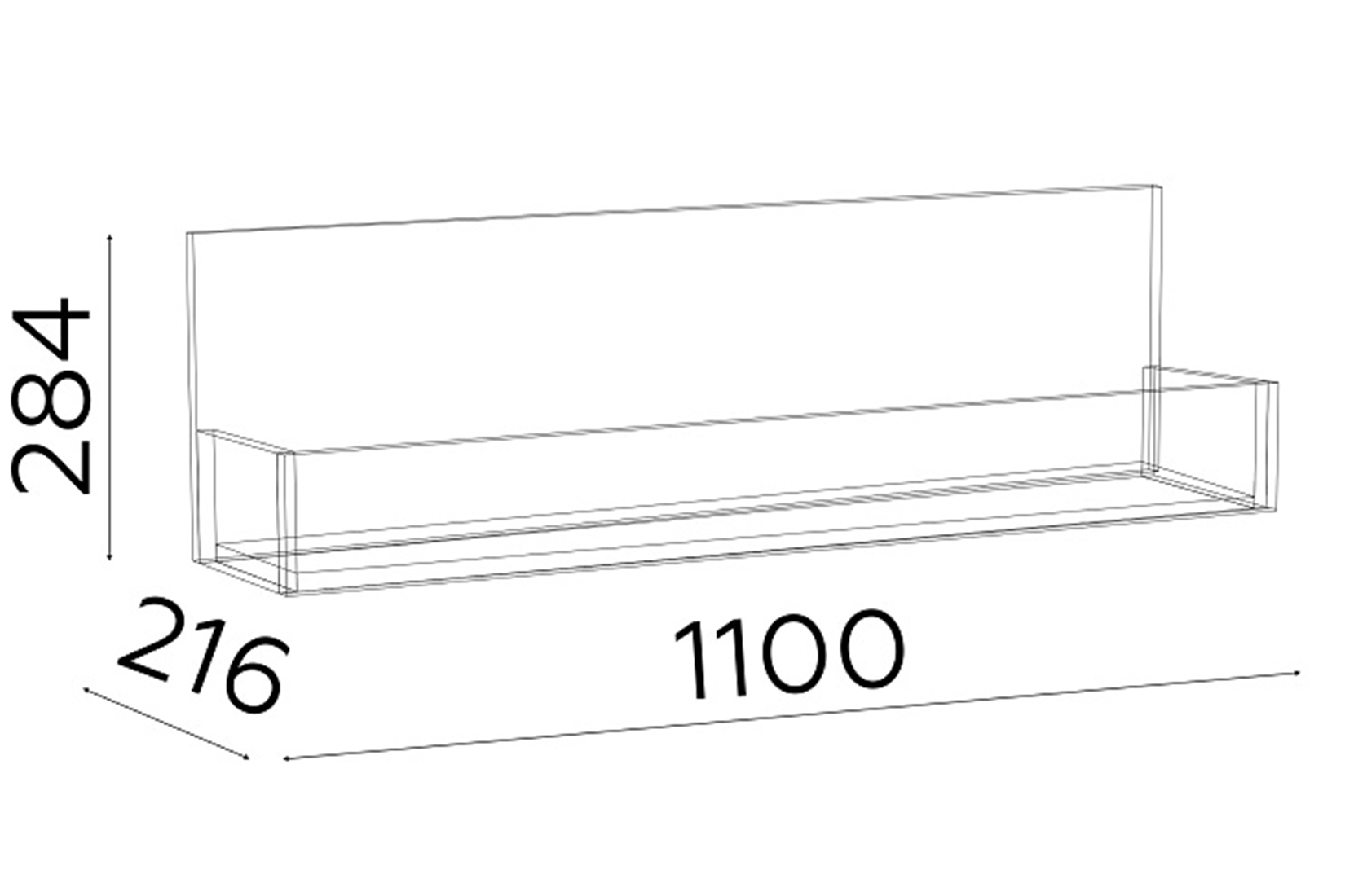 Гринвич 6 Полка навесная