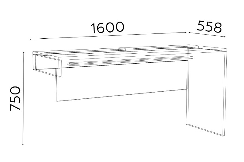 Стол письменный Гринвич 3
