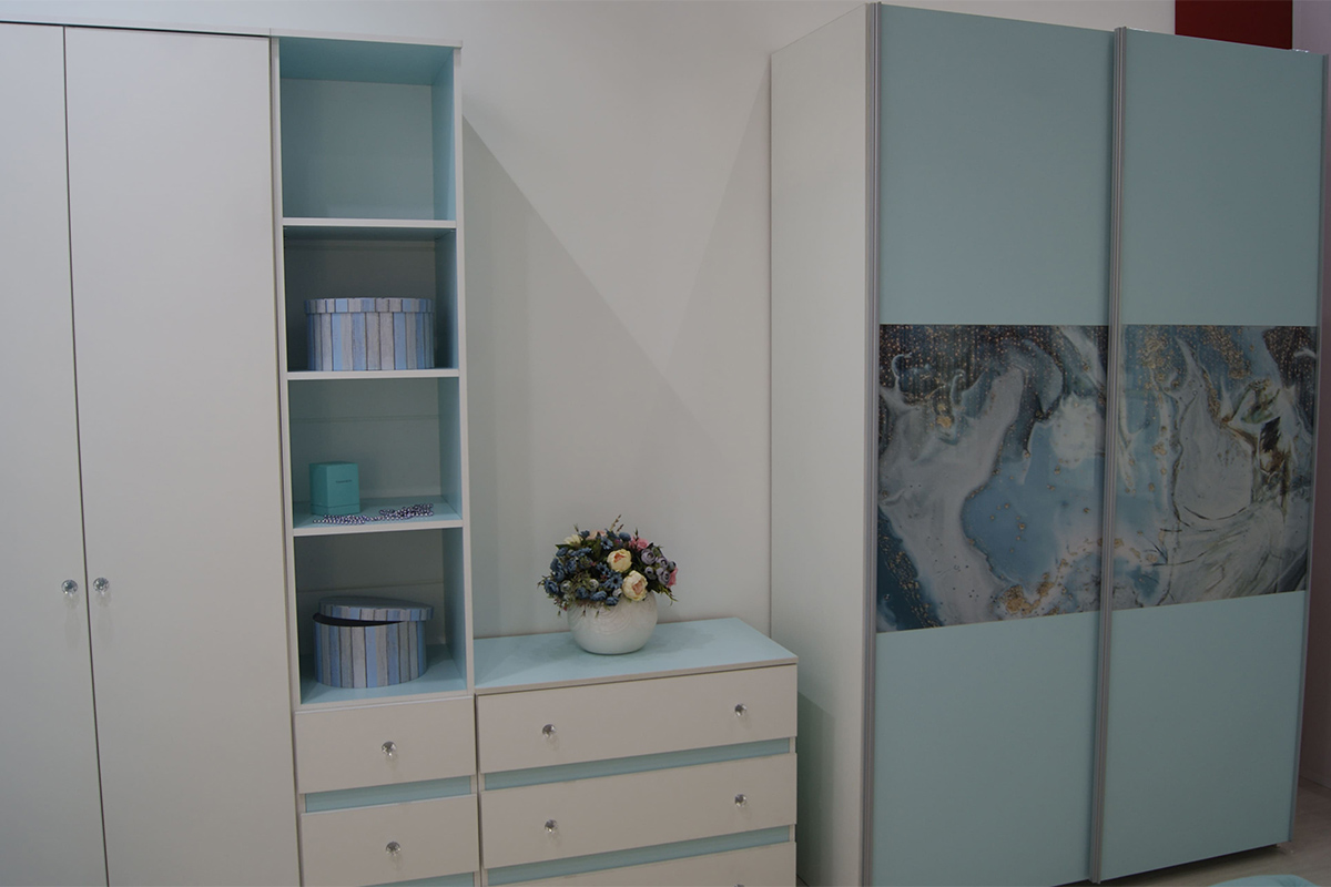 Шкаф-купе с рисунком Тифани ШКК-1