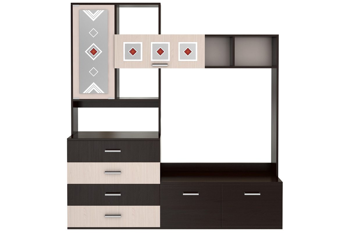 Стенка в гостиную Белла, венге