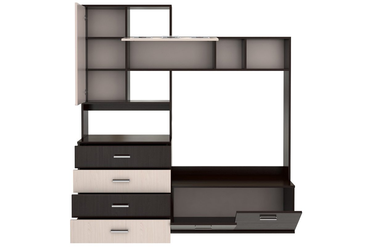 Стенка в гостиную Белла, венге