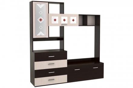 Стенка в гостиную Белла, венге