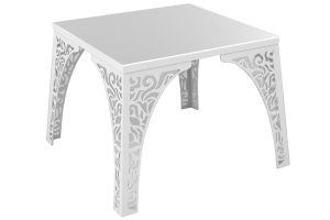 Столик журнальный Клауди КД22а, белый