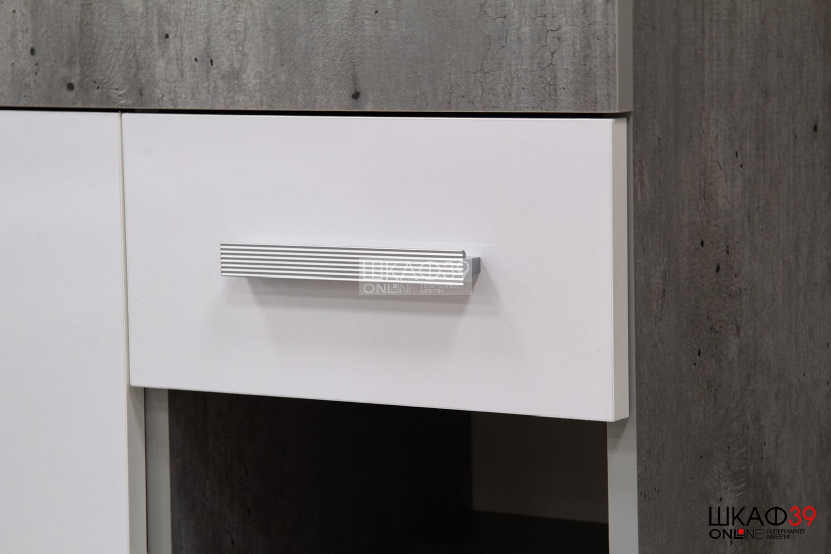 Прихожая Инстайл, бетон/белый