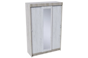 Бася ШКК-551 Шкаф-купе Дуб крафт белый/Дуб крафт серый