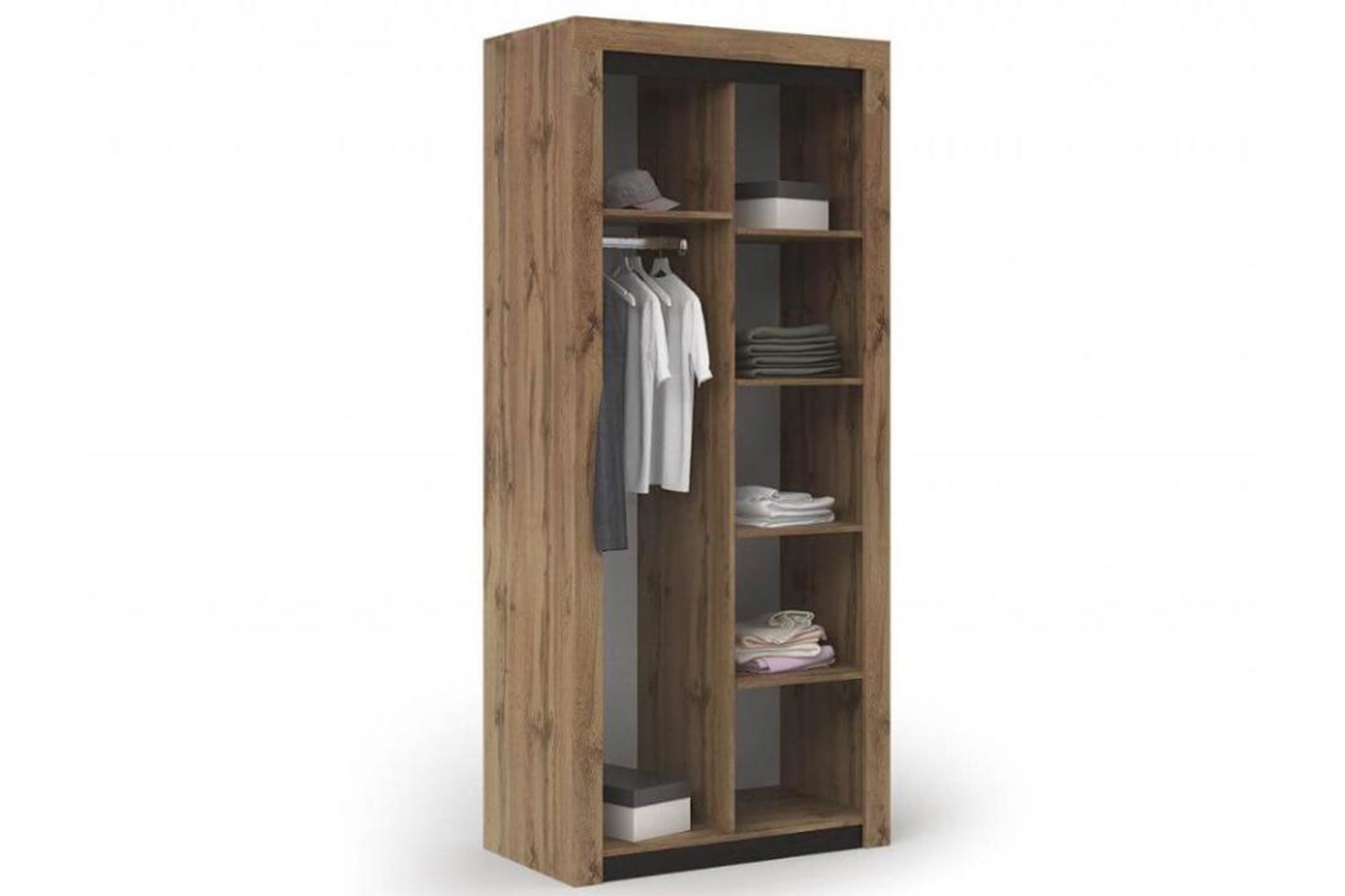 Паола ШК 701 Шкаф 2-дв. Дуб крафт золотой