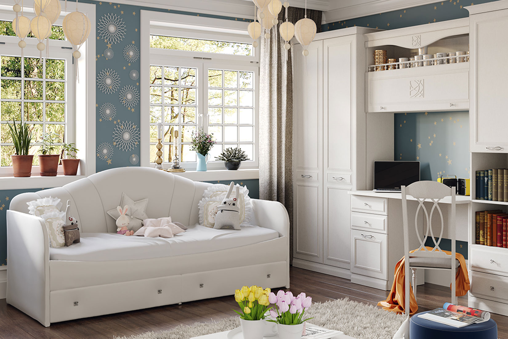 Сабрина детская спальня кашемир