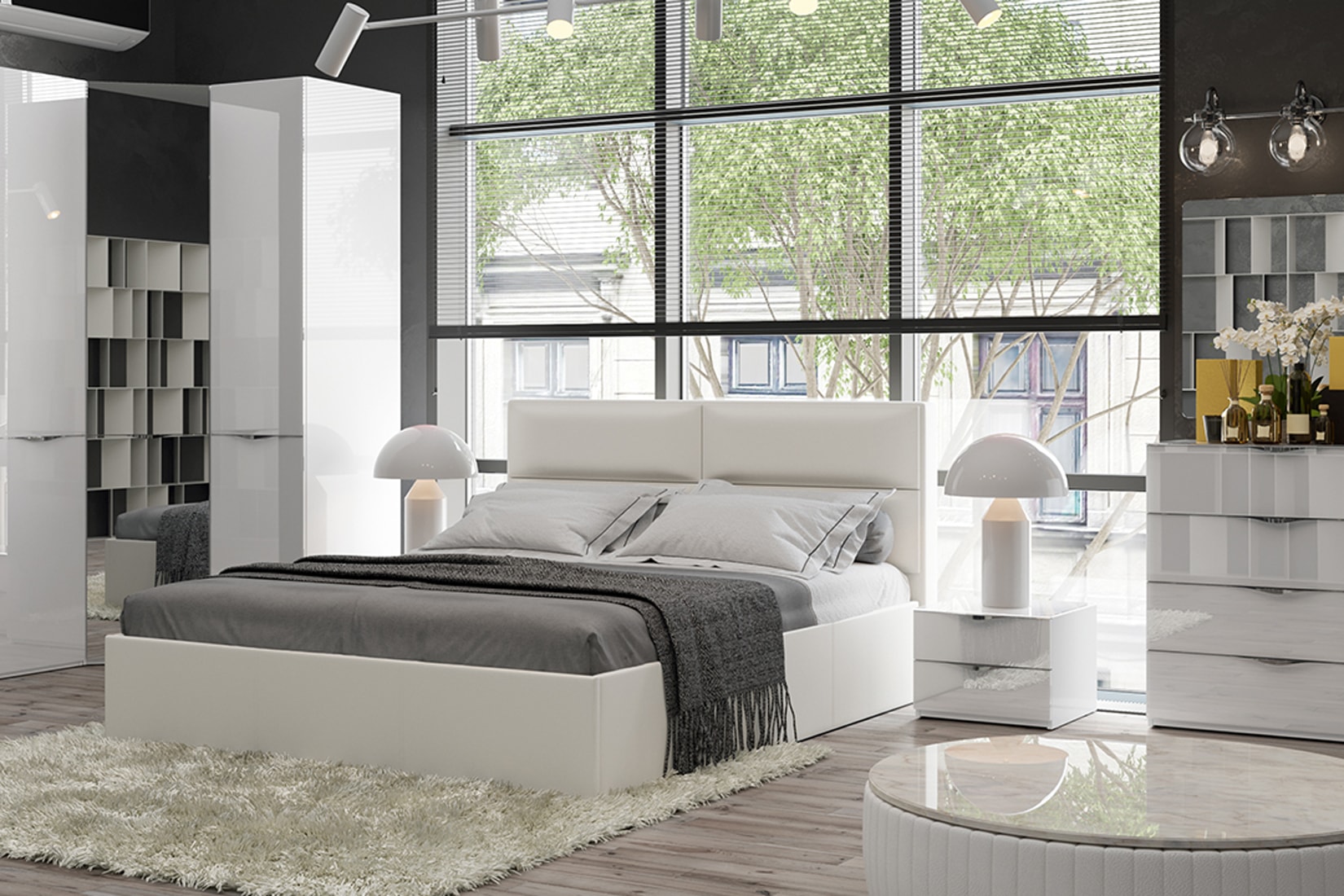 Глосс Спальня (Белый глянец)