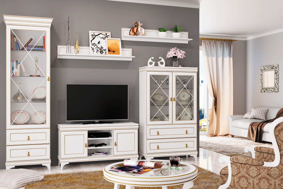 Тумба для ТВ с полками Агата АТ13