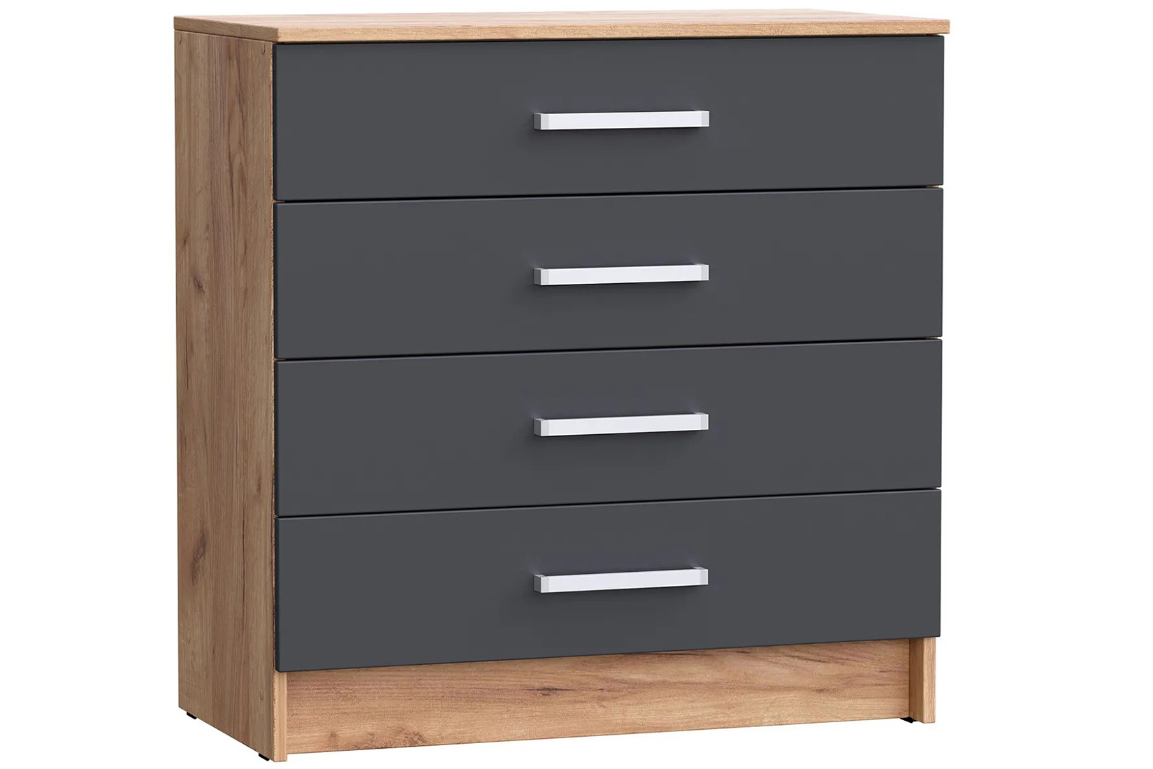 Мартина Комод 800 Графит/Дуб крафт