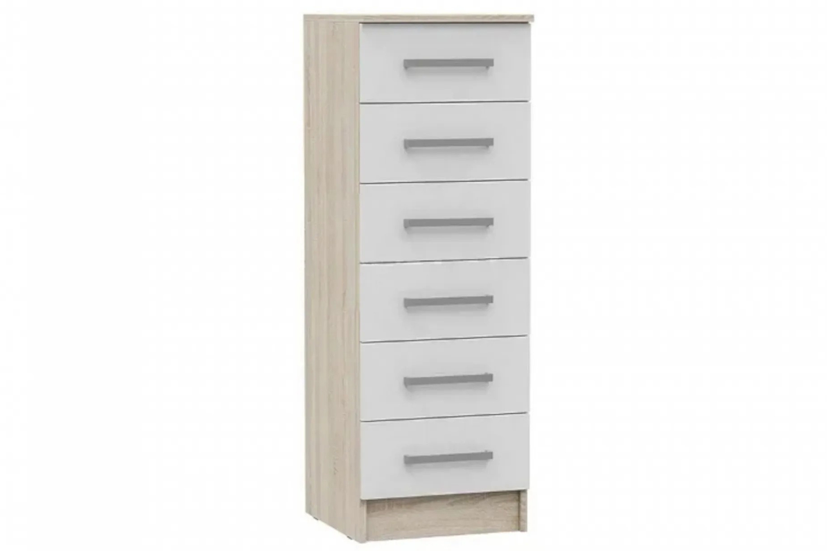 Мартина Комод 400 Белый глянец/Дуб сонома