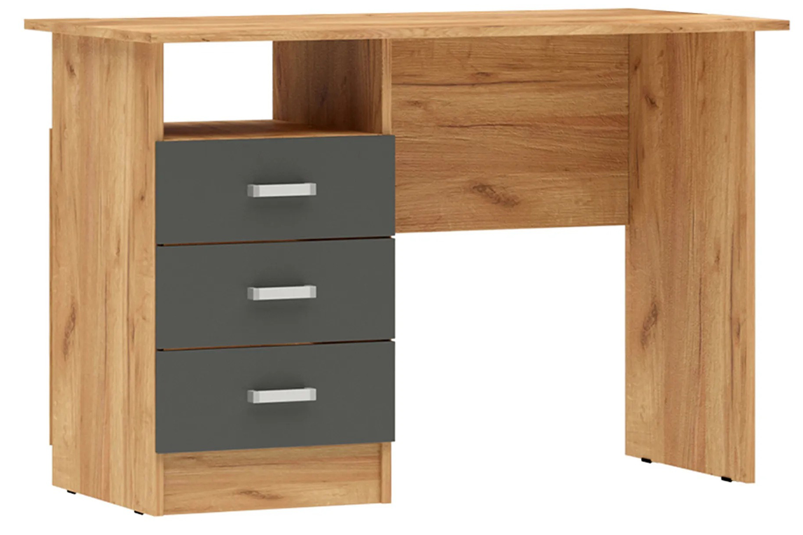 Мартина Стол письменный Графит/Дуб крафт