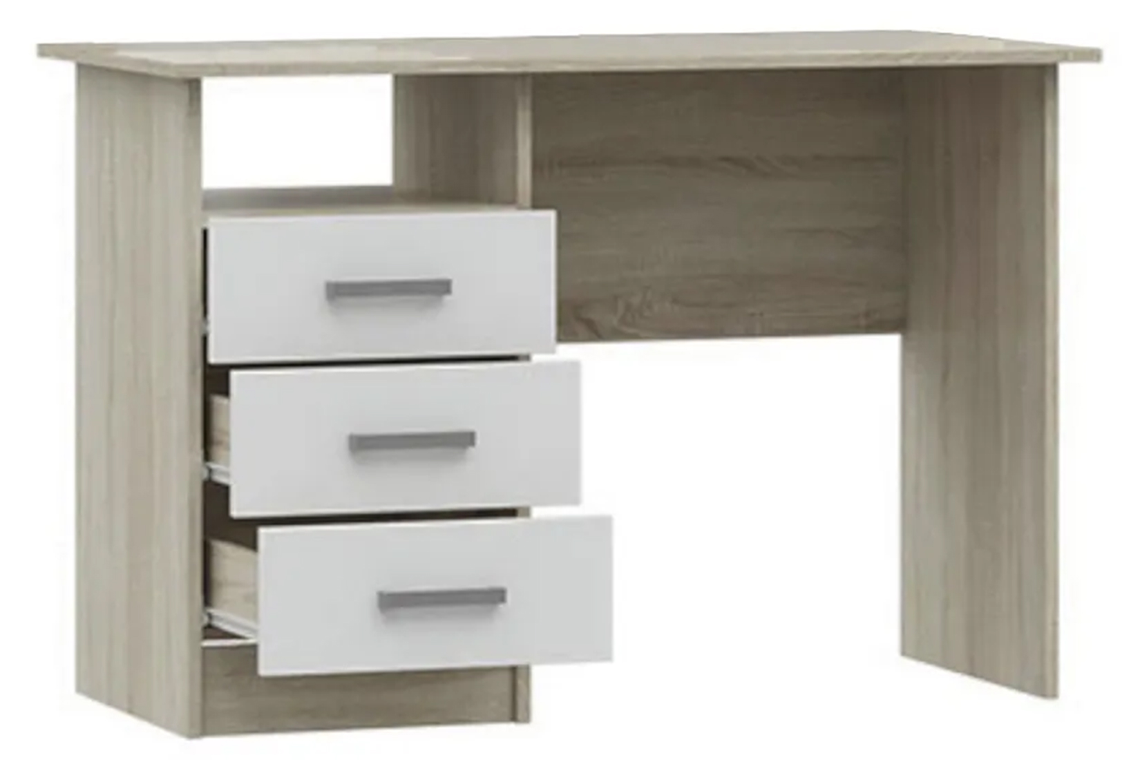 Мартина Стол письменный Белый глянец/Дуб сонома