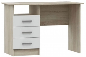 Мартина Стол письменный Белый глянец/Дуб сонома