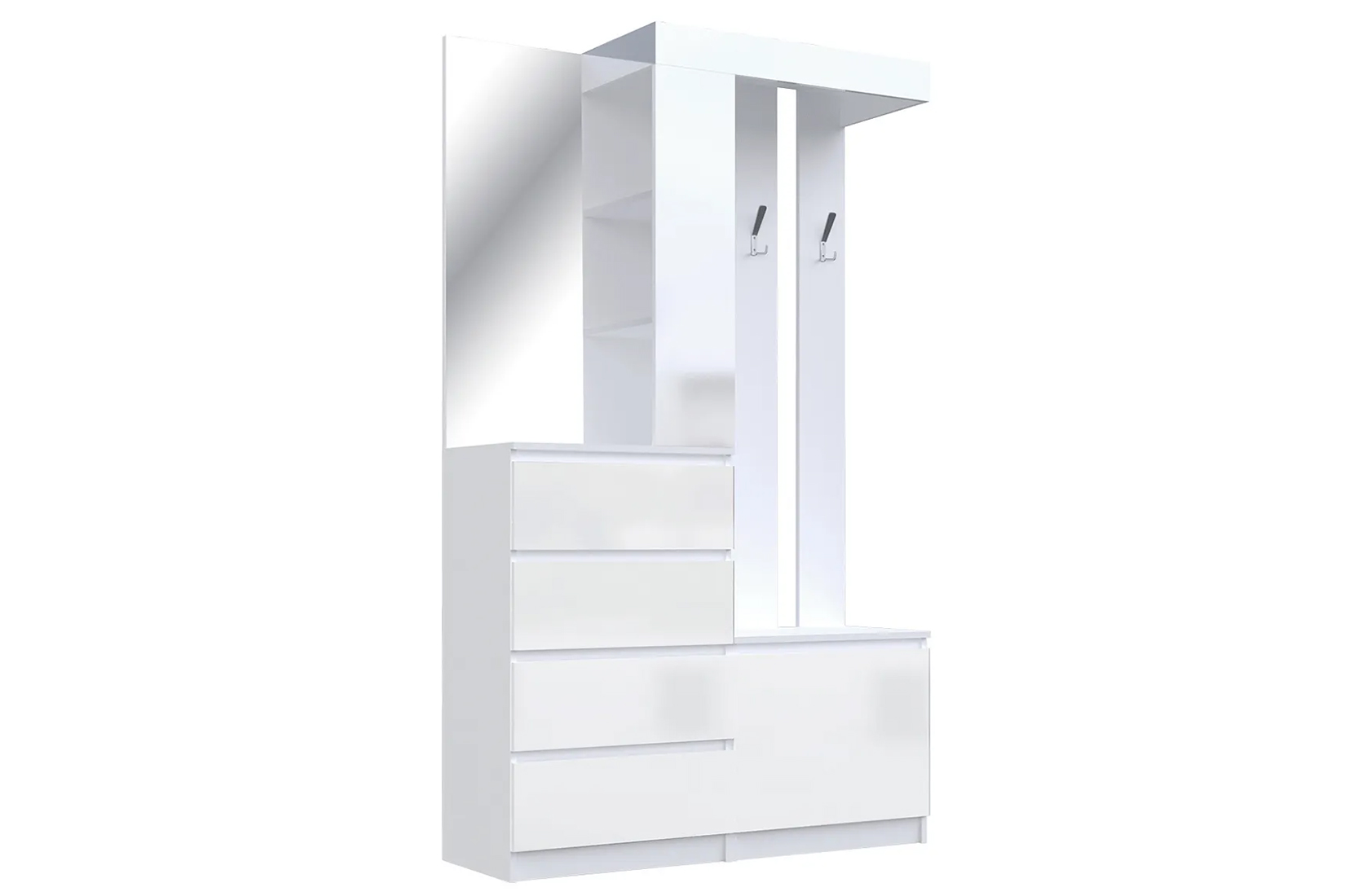 Челси Прихожая Белый глянец холодный/Белый