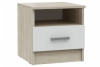 Мартина Тумба прикроватная Белый глянец/Дуб сонома