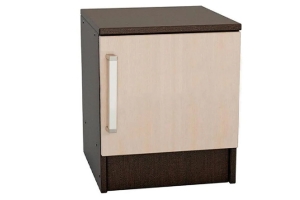 Бася Тумба прикроватная Дуб беленый/Венге