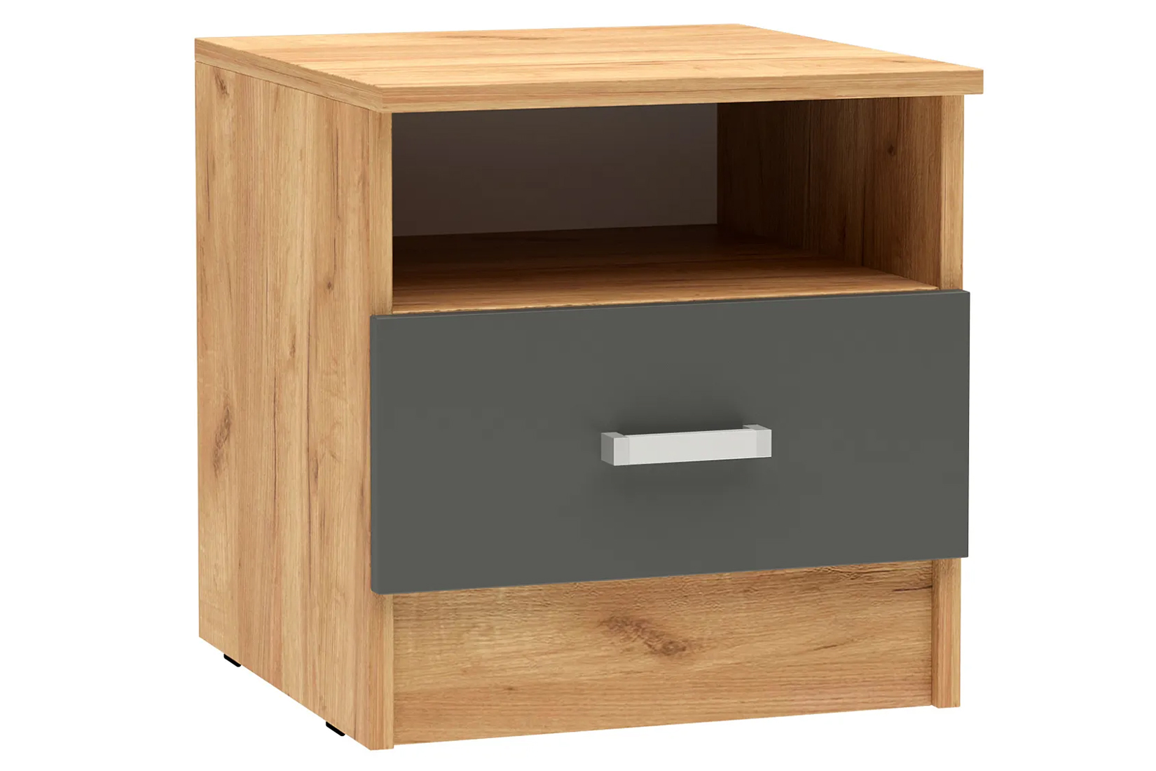 Мартина Тумба прикроватная Графит/Дуб крафт