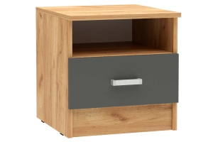 Мартина Тумба прикроватная Графит/Дуб крафт