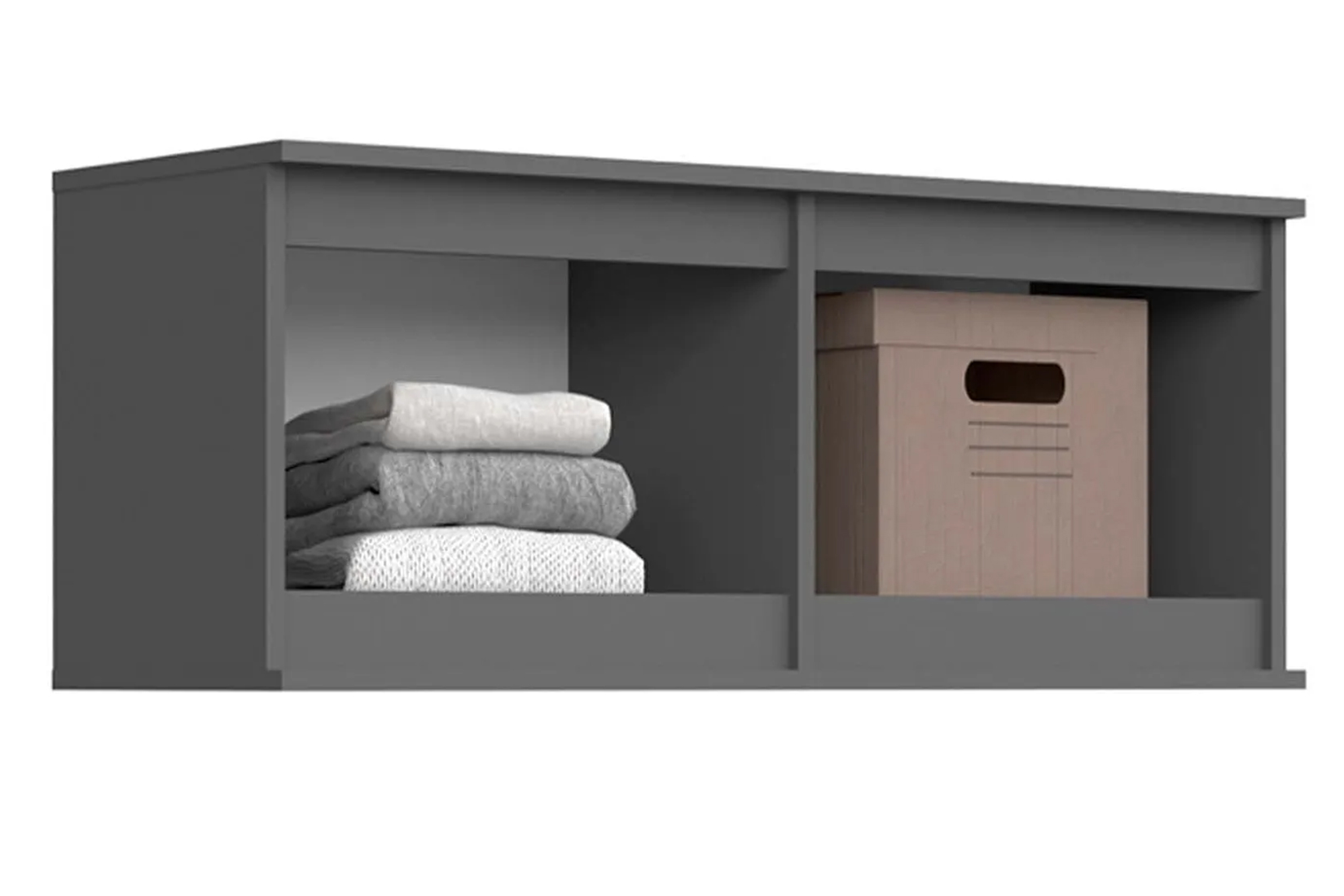 Челси Антресоль-тумба универсальная Графит