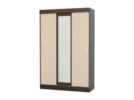 Бася Шкаф Дуб беленый/Венге