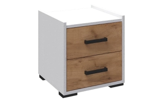 Соната Тумба прикроватная Белый/Дуб крафт золотой