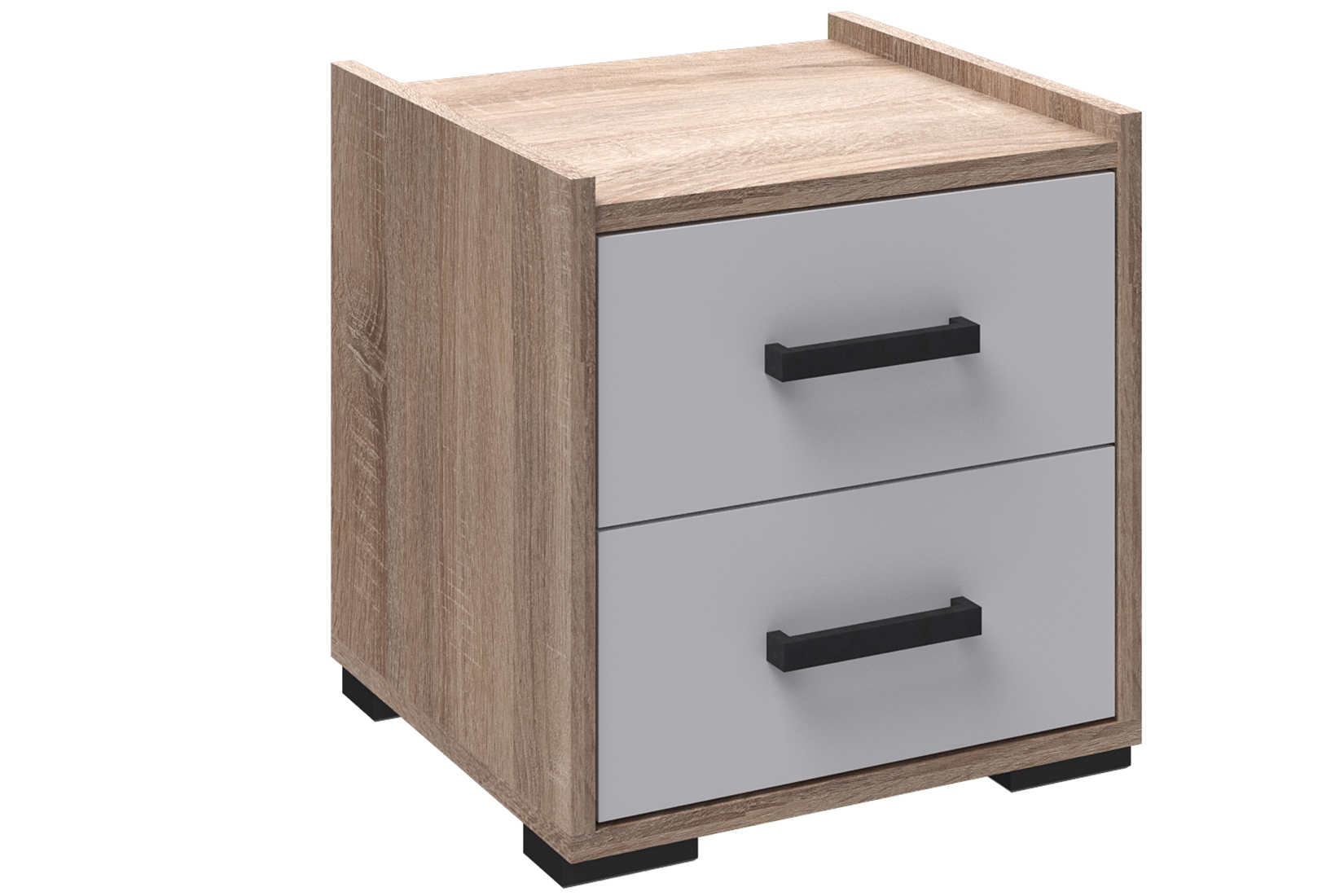 Соната Тумба прикроватная Дуб сонома/Белый