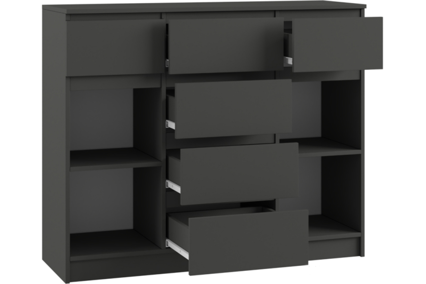 Мадера Комод Комби 2 Графит