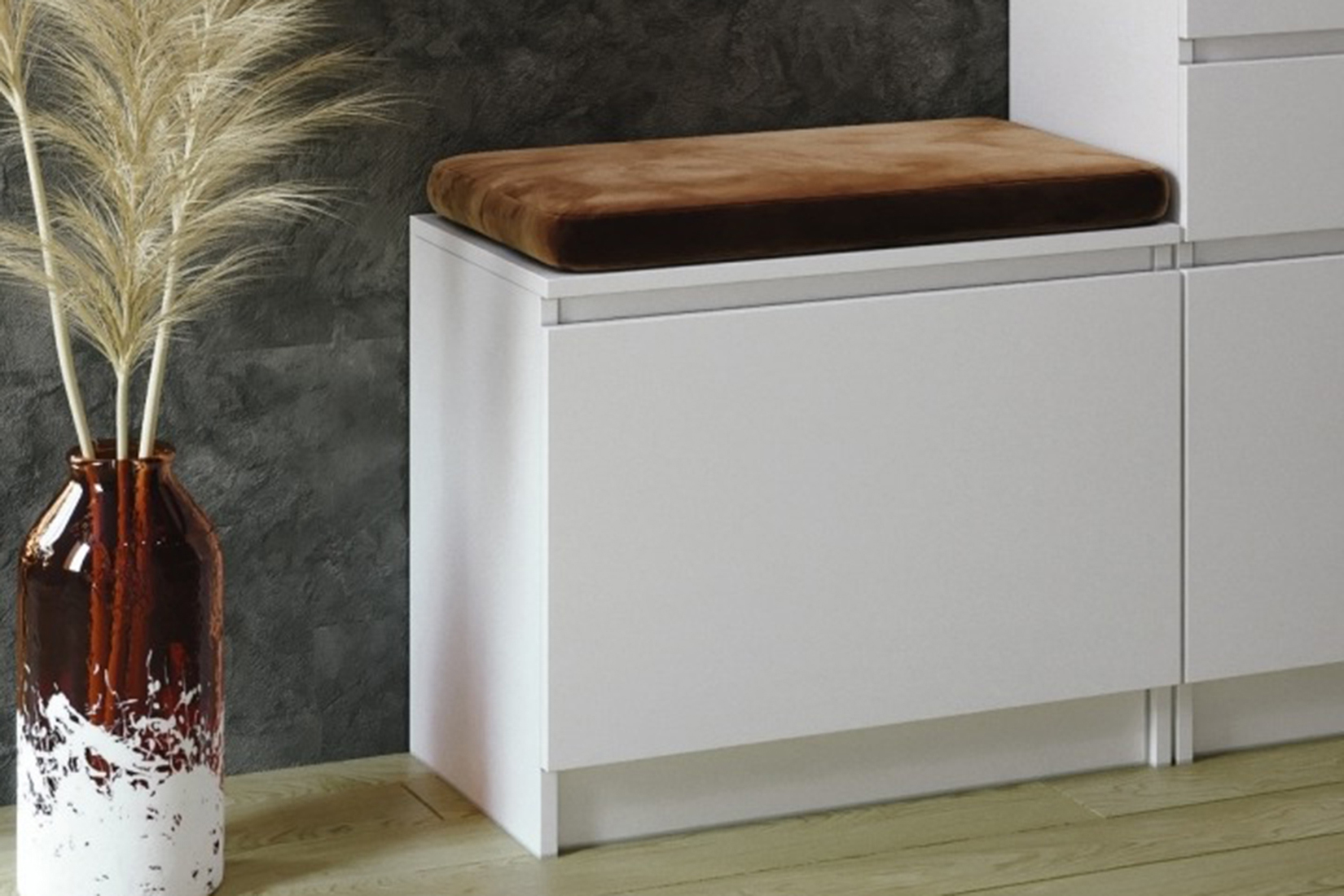 Мадера Тумба обувная ТОМ Белый