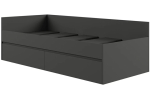 Мадера Кровать Софа 80х190 с ДСП настилом Графит