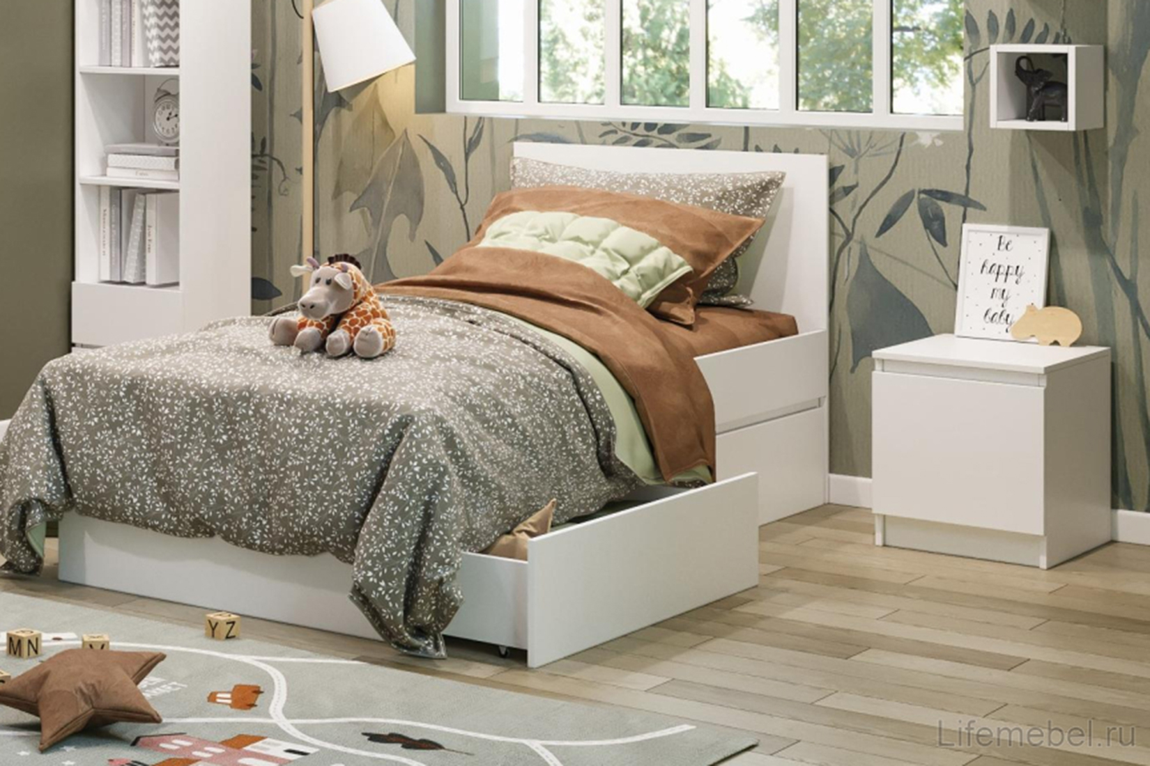 Мадера Тумба ТДМ прикроватная Белый