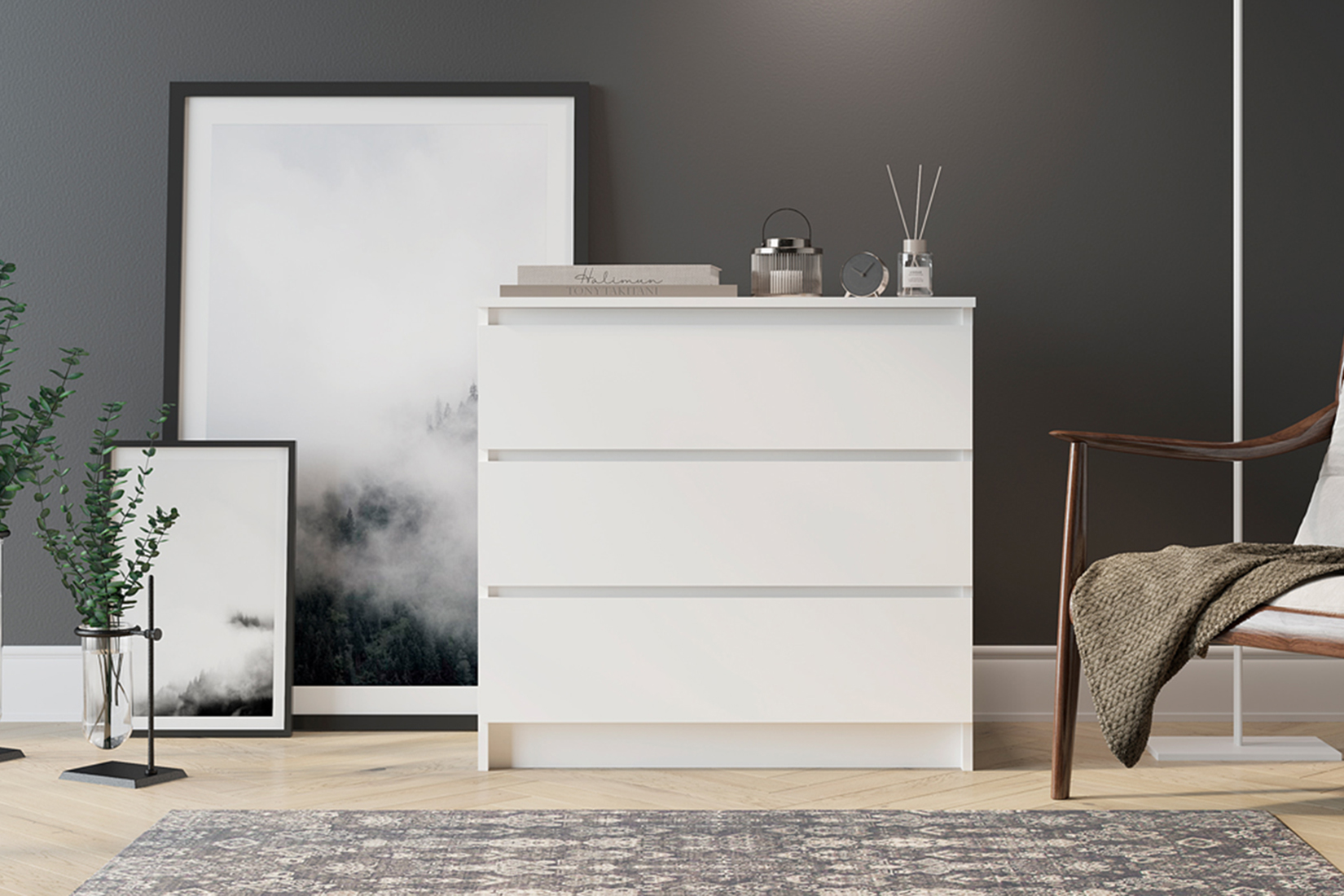 Мадера Комод К3М 80 Белый