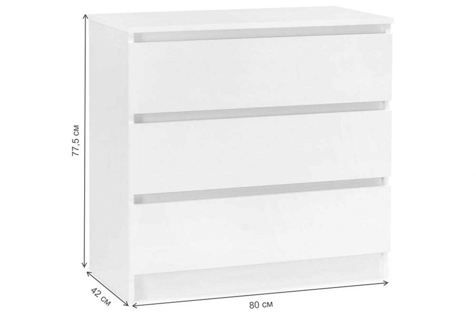 Мадера Комод К3М 80 Белый