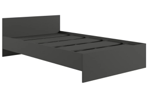 Мадера М1200 Кровать 120х200 без ящиков с ДСП настилом Графит