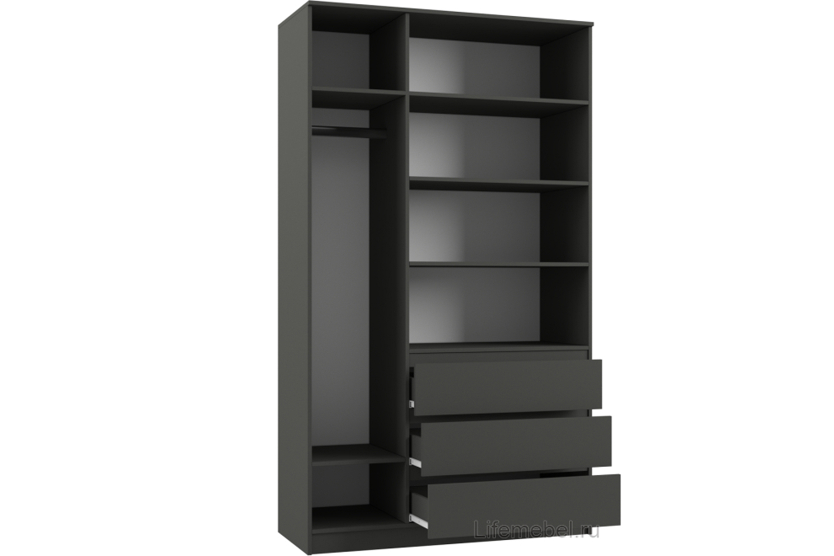 Мадера Шкаф ШМ 1200 Графит