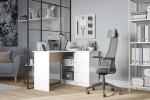 Мадера 1244 Стол письменный универсальный Белый