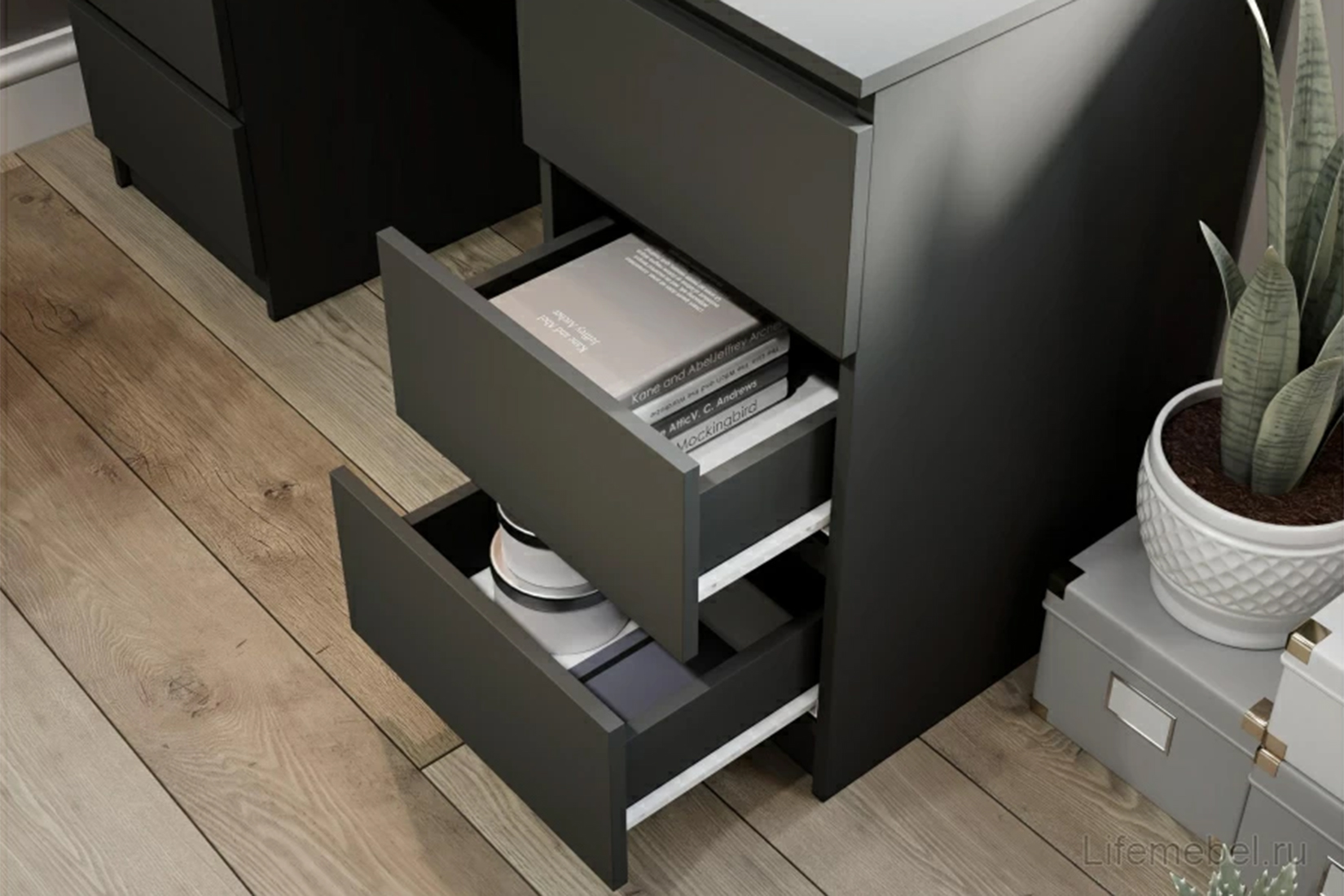 Мадера СМП2.6 Стол письменный Графит