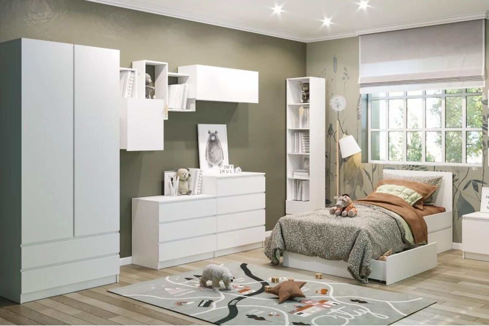 Мадера Шкаф ШМ (210) Белый