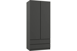Мадера Шкаф 2-дв. Ш1800 Графит