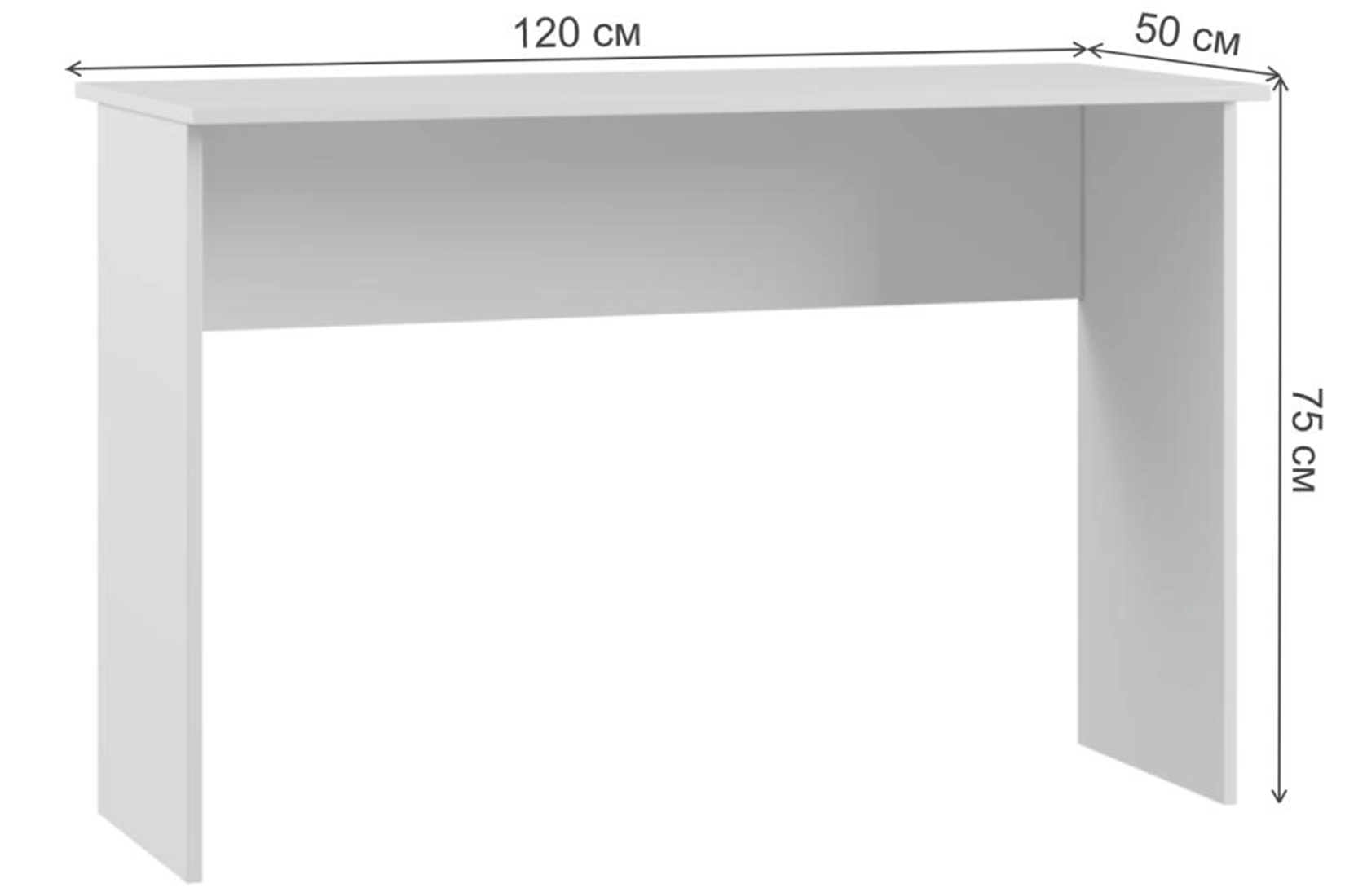 Мадера Парта 120 Белый