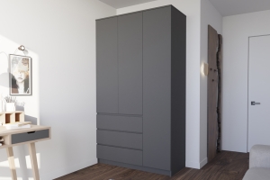 Челси Шкаф 1200 Графит