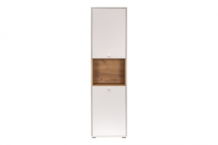 Бэль 10.04 Шкаф комбинированный Дуб крафт золотой/Белый