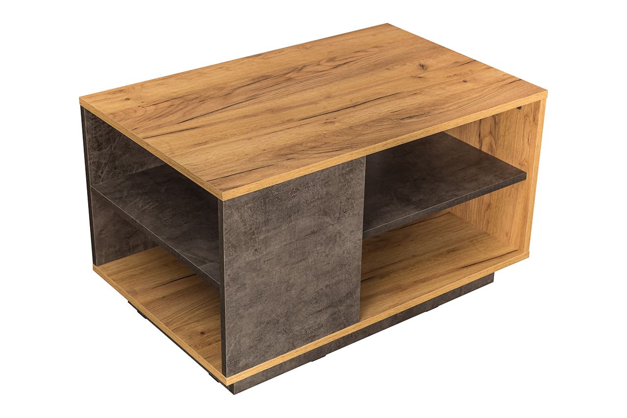 Арчи Стол журнальный 12.01 дуб крафт золотой/камень