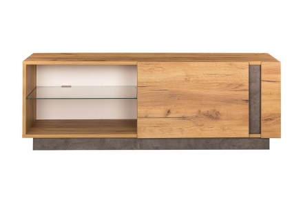 Арчи Тумба ТВ 10.85 дуб крафт золотой/камень