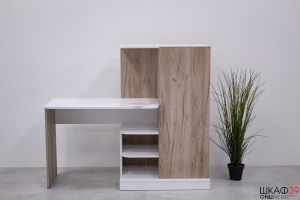 Стол письменный 03.247 Лайт (Белый/Дуб серый)