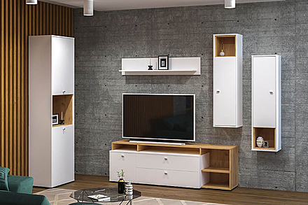 Бэль № 04 Дуб крафт золотой/Белый