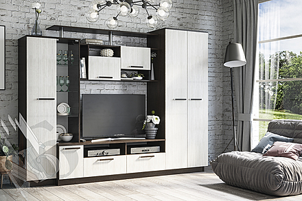 Стенка в гостиную Вега