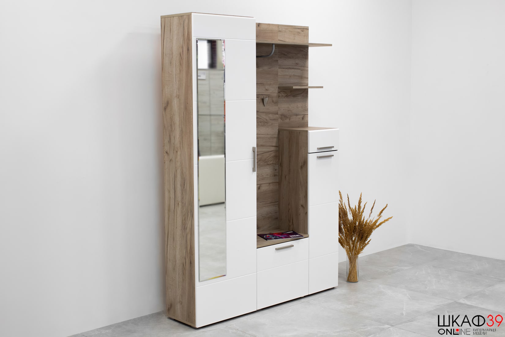 Лайн Прихожая белый глянец